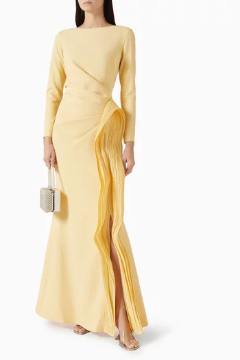 Boat-neck Maxi Dress