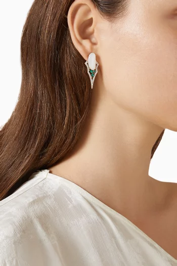 Kasbah Statement Earrings in 18kt Rose Gold