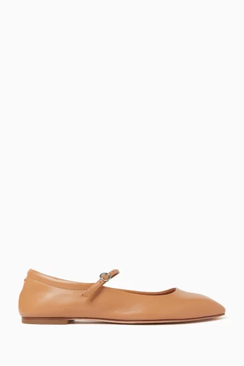 Uma Ballet Flats in Leather