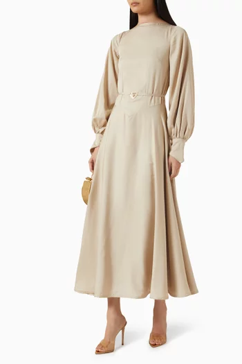 Aalya Kaftan in Tencel Twill