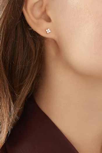 أقراط ايرين على شكل نجوم فضة إسترلينية مطلية ذهب عيار 18