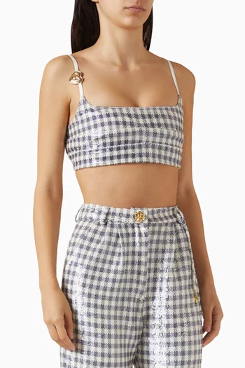 Audrey Sequin-embellished Bralette