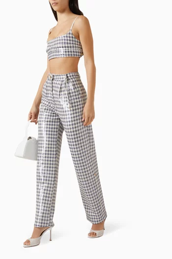 Eclipse Sequin-embellished Pants