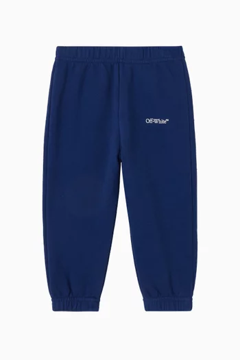 بنطال رياضي بوكيش بخطوط مائلة قطن