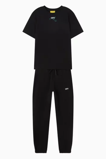 OFF Stamp Sweatpants in Cotton