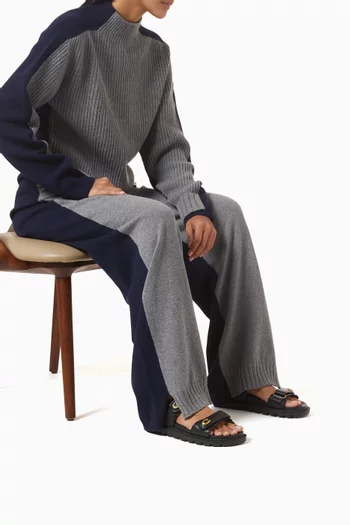 صندل برين بشعار الماركة جلد