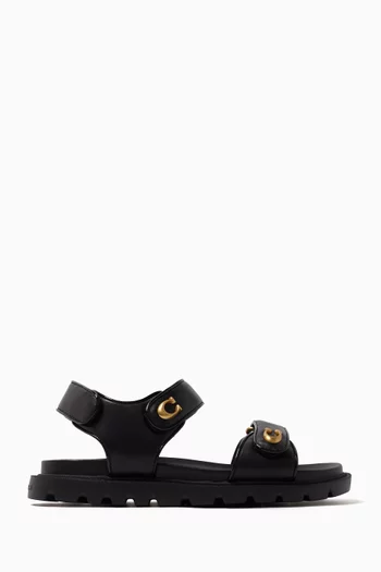 صندل برين بشعار الماركة جلد