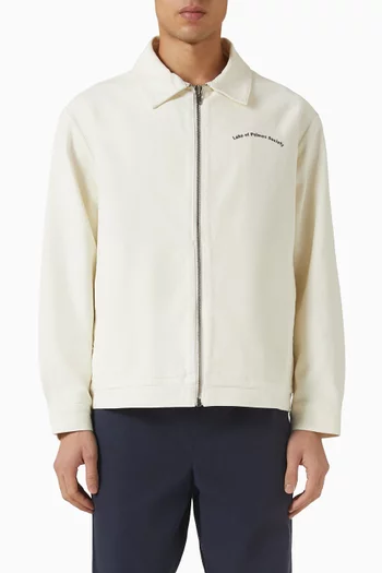 جاكيت ليك بسحّاب قطن تويل