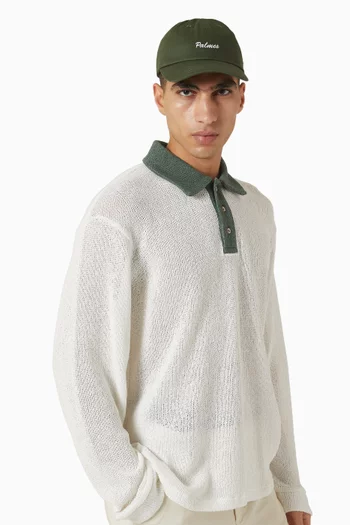 Embroidered Logo Baseball Cap in Cotton