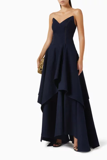 فستان بلا حمالات دينم