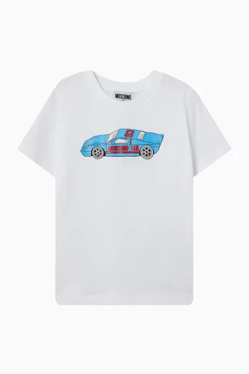 Car-print T-shirt in Cotton