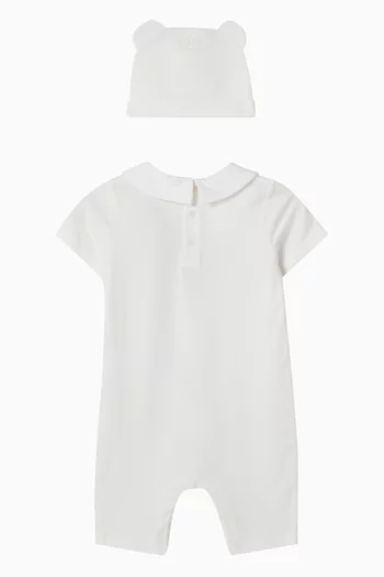 Teddy Romper & Beanie Gift Set