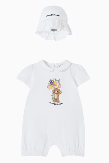 Teddy & Flower Gift Set