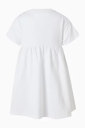 فستان بجيوب بطبعة دب