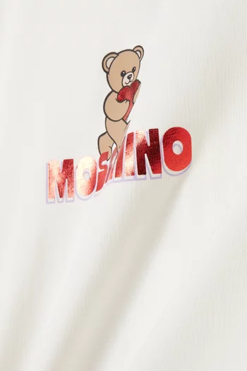 Teddy Logo T-shirt in Cotton Jersey
