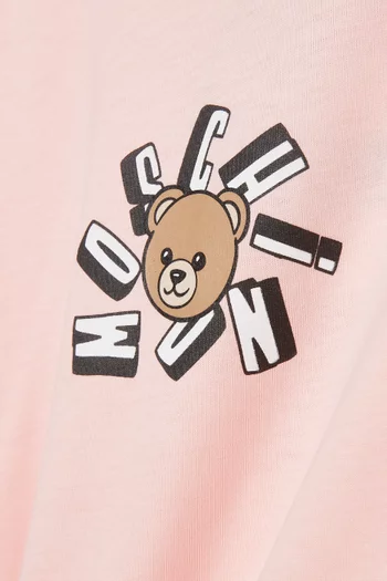 Teddy Logo T-shirt in Cotton Jersey