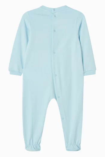 Bear-print Sleepsuit in Cotton-jersey