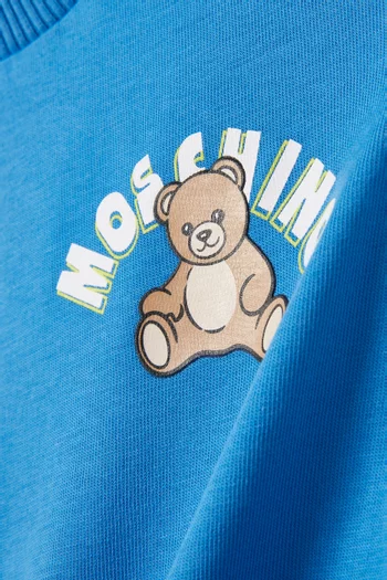 Teddy Logo T-shirt in Cotton Jersey