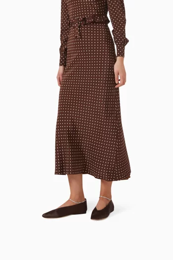 Emery Ballerina Flats in Satin