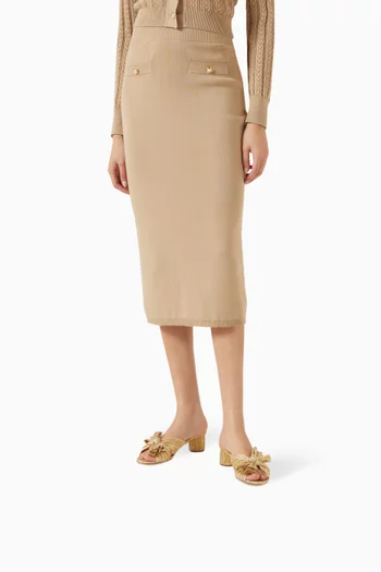 Emilia 50 Pleated Mules in Metallic Leather