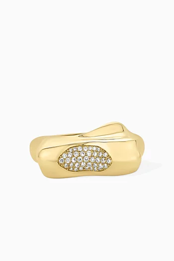 Pia Diamond Ring in 14kt Yellow Gold