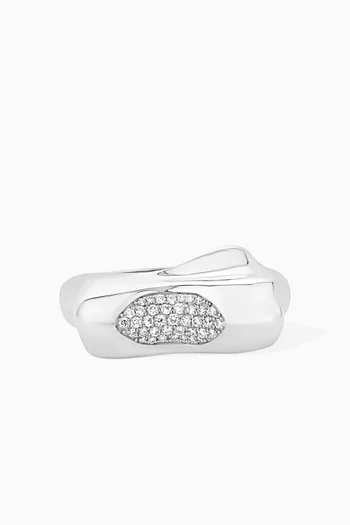 Pia Diamond Ring in 14kt White Gold