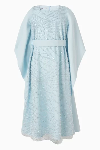 قفطان طويل بتصميم مرصع