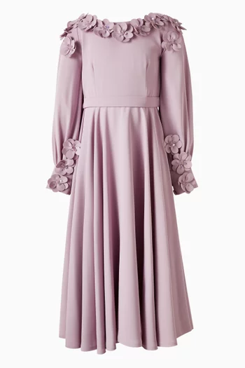 فستان طويل بنقشة زهور