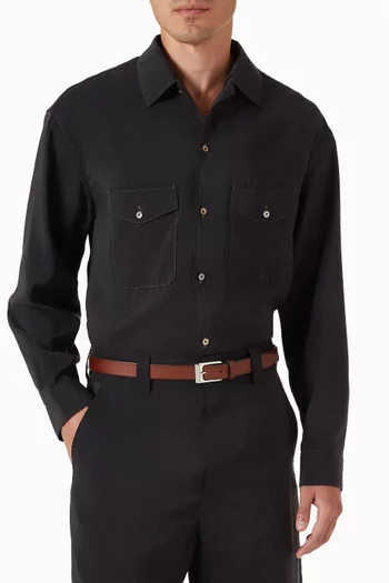 Rail Belt in Leather