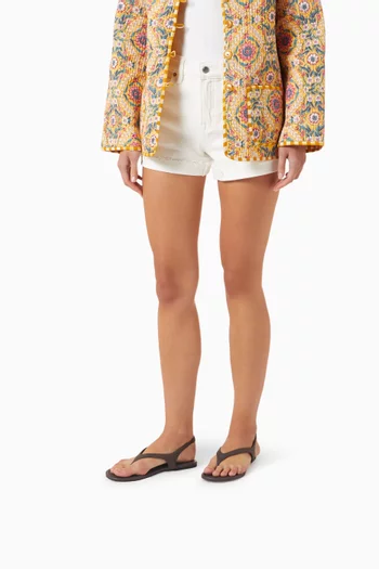 حذاء مفتوح نيسا بسيور رفيعة وكعب مسطح جلد