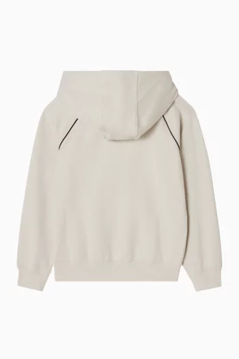 كنزة آير بغطاء رأس مزيج قطن