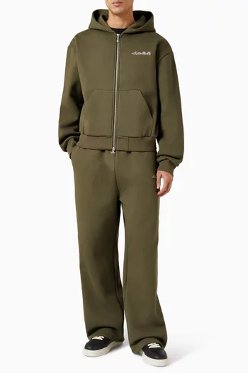 Signature Wide Leg Sweatpants in Cotton-blend