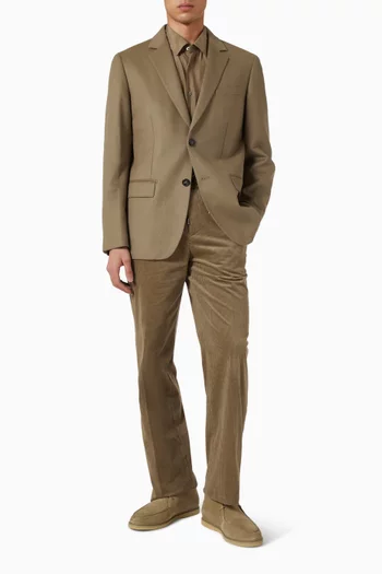 قميص قطن وحرير