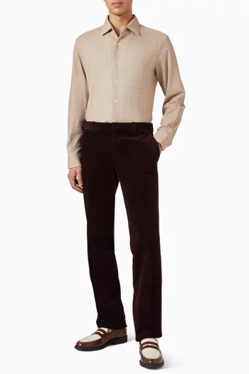 قميص فلانيل قطن