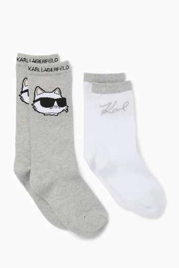 طقم جوارب بشعار الماركة، زوجان