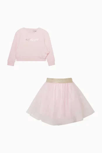 Sweatshirt & Tulle Skirt Set