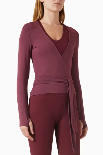 Soft Ballet Wrap Top in Lenzing™ Modal