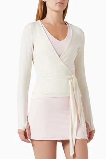 Soft Ballet Wrap Top in Lenzing™ Modal