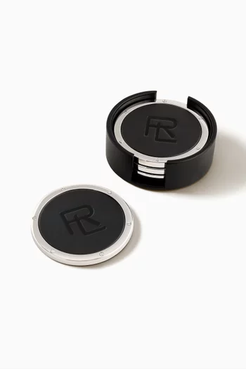 Penthouse Stacked RL Coasters, Set of 4