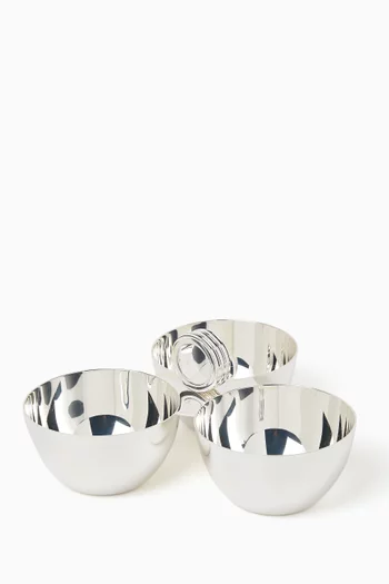 Montgomery Triple Nut Bowl in Brass