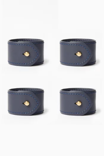 طقم حلقات مناديل وايات، 4 قطع