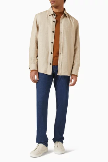 Overshirt in Cashmere-blend