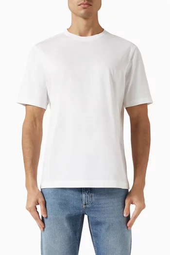 T-shirt in Piquet Cotton