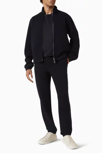 Full Zip Sweatshirt in Wool-blend