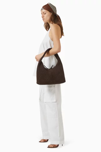 Medium Willow Hobo Bag in Suede