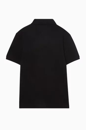 تي شيرت بولو بشعار الماركة قطن