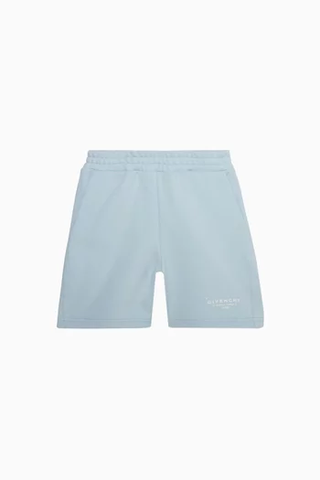Embroidered Logo Shorts in Fleece