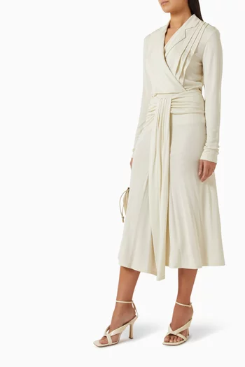 Pleated Shirt in Jersey