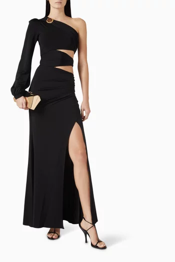 Moonlit One-shoulder Gown in Jersey