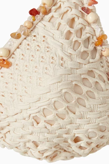 x Camila Coelho Bikini Top in Lycra-mesh